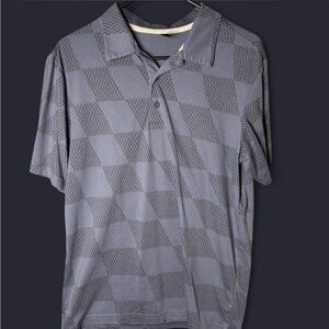 Adidas - A2004 Ultimate365 Textured Golf Polo - Blue and Black - men’s Medium